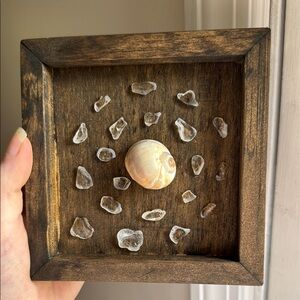 Handmade Shell and Seaglass Wall Art